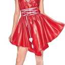 EraSpooky Women Heartbreaker Cupid Costume -Red Valentine’s Day Dress with Heart Accessories, L