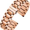 Metal Watch Band  Quick Release Watch Bands for Men Women - Stainless Steel Smart Watch Strap Bracelet Replacement Polished - 12mm ... 20mm 22mm 24mm (Rosegold)