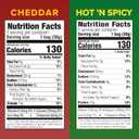 Pure Protein Cheesy Crackers Variety Pack, 6 Hot and Spicy and 6 Cheddar, High Protein Snack, 10G Protein, 1.34 oz, 12 Count