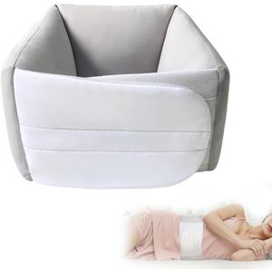 Lumbar Support Pillow for Sleeping Adjustable Waist Cushion for Lower Back Gap Breathable Ice-Silk Memory Foam for Side & Back Sleepers, Bed & Sofa Rest, Large