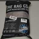 The Rag Company Gauntlet Car Drying Towel, Ultra-Absorbent 70/30 Blend Korean Microfiber, Dries Vehicles Faster Without Scratching, 900 GSM, 30x36 Inches, Ice Grey/Grey, 1-Pack