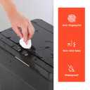 BestOffice 13 Gallon Kitchen Trash Can, Touchless Automatic Lid, Black