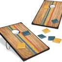 EastPoint 2'x3' Cornhole Board Set - 8 Bean Bags, Engineered Wood, Sunset - Lightweight Portable Design for Yard Games - 12 Oz Bean Bags for Toss Game - Durable MDF Boards for Backyard Games