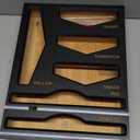 Cozee Bay Bamboo Food Bag Organizer with Foil and Plastic Wrap Organizer, Kitchen Drawer Organizer, Wrap Dispenser with Cutter, for Gallon, Quart, Sandwich, Snack Bags and 12" Roll (Black)