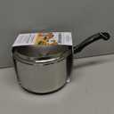 Farberware Classic Stainless Steel 2-Quart Mirror Satin Covered Saucepan, Silver