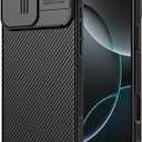 Nillkin for iPhone 16 Pro Case with Slide Camera Cover, [Upgraded Camera Lens Protection] Slim Shockproof Protective Phone Case for iPhone 16 Pro 6.3 inch, Black