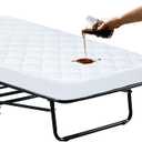 Cot Size Mattress Pad Waterproof Quilted, Absorbent Soft Mattress Pads Protector Cover Quilted Fitted Mattress Protector Narrow Twin 31" X 75", Cover Only