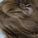 1/6 Ball Jointed Doll Wig with Bangs, High Temperature Silk Hair for 15.5-17cm Scalp, Light Brown