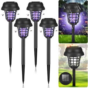 4 Pack 2025 Solar Bug Zapper Mosquito Repellent Outdoor Patio Waterproof Mosquito Zapper Used to Kill Gnat Small Flying Insect,Mosquito Trap for Yard Garden Farm,Bug Lights for Outside 4 Pack 2025 Solar Bug Zapper Mosquito Repellent Outdoor Patio Waterproof Mosquito Zapper Used to Kill Gnat Small Flying Insect,Mosquito Trap for Yard Garden Farm,Bug Lights for Outside