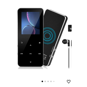 144GB MP3 Player with Bluetooth 5.2 Portable Multi-Function Music Player with HD Speaker,FM Radio, Voice Recorder, E-Book Slim Design Metal Shell (Earphones Included)