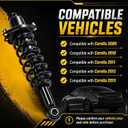 Rear Strut Coil Spring Assembly Compatible with Corolla 09-13 | Left