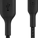 Belkin BoostCharge Braided Lightning Cable - 3.3ft/1M - MFi Certified Apple iPhone Charger USB to Lightning Cable - iPhone Cable - iPhone Charger Cord - Apple Phone Charger - Black, 3.3 Feet / 1 Meter