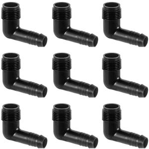 25 pc Drip Irrigation Adapter 1/2"X1/2" 90-Degree Elbow NPT Male Pipe Fitting (1/2 male to 1/2 tubing)