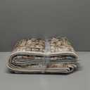 Area Rugs 4'x6' Washable Non-Slip, Floral Vintage Distress Print Pattern Medallion Carpet for Living Room Bedroom Dining Room, Brick Red Rust Neutral Brown Burnt Orange Green