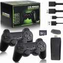 Wireless Retro Game Console,Retro Gaming Dongle,Plug & Play Video TV Games Dongle Within 20000+ Games Built-in, 9 Classic Emulators, 4K HD Nostalgia Game for TV, Dual Wireless Control