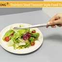 JETKONG 14 Inch Kitchen Tweezers Tongs Extra-Long Cooking Tweezers Stainless Steel Long Food Tweezer