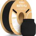 ELEGOO Matte PLA Filament Matte Black 1KG, 1.75mm 3D Printer Filament Dimensional Accuracy +/- 0.02mm, 1kg Carboard Spool (2.2lbs) Fits for Most FDM 3D Printers