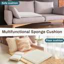 Frienda 2 Pack 2" x 20" x 20"Upholstery High Density Foam Cushion Replacement Square Cut to Size Foam Couch for Chair Couches Padding Shipping Packing DIY Cosplay Projects(White)