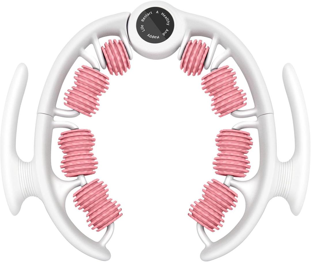 KESHWELL Muscle Massage Roller, Foam Roller for Deep Tissue Massage and Fitness Exercise.Golfer Tennis Elbow Relief Roller for Men&Women, Massage Roller Tool for Neck,Back,Leg, Arm,Thigh. White