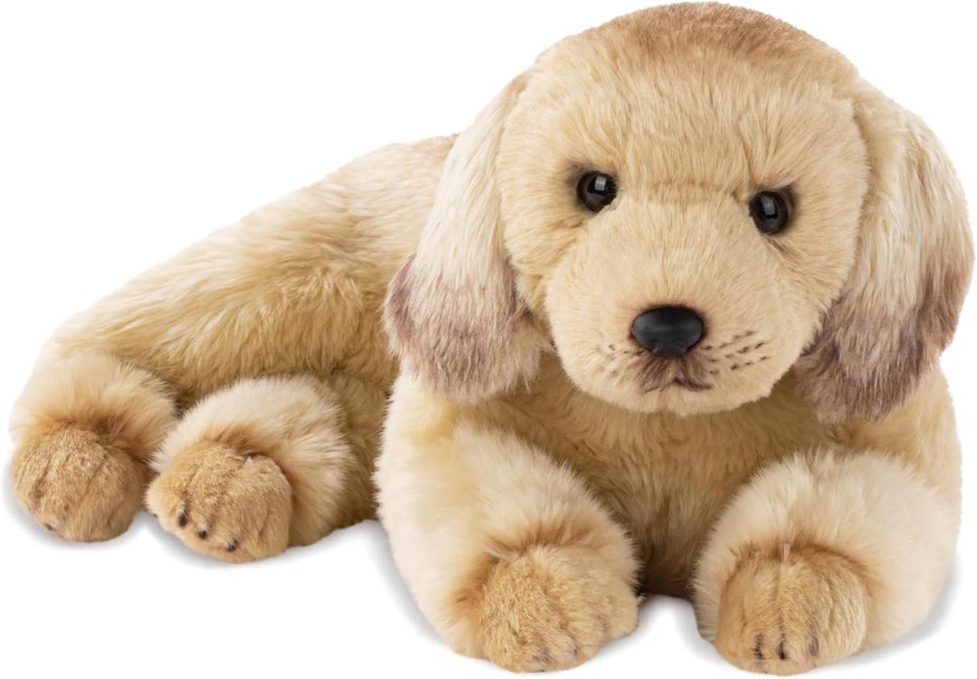 Bearington Baker The Everyday Golden Retriever Stuffed Animal, 13 Inch Stuffed Puppy, Ideal as a Christmas, Valentines, and Thanksgiving Gift, for Ages 3-10 Years and Beyond