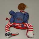 T2Y Dog Halloween Costume Pet Deadly Doll Chucky Dogs Costume with Knife & Wig, Dog Costumes for Small Dogs Funny Party Cosplay Halloween for Yorkie, Chihuahua, CatXS