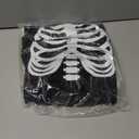 Tipsy Elves Halloween Womens Skeleton Costume Shirt - Cute and Spooky Adult Womens Skeleton Tops - Front Printed Ribcage (Medium, Black)