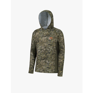 BASSDASH Men's UPF 50+ Lightweight Hunting Camo Hoodie Quick Dry Performance Long Sleeve Fishing Shirt with Hood, Size 5XL