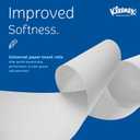 Kleenex Professional Universal Hard Roll Paper Towels, Bulk (50606), Hardwound 1.75" Core, Premium Absorbency Pockets, White (4 Rolls at 600' Each, 2,400'/Case)