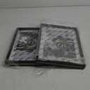 Egofine 9x12 Floating Frames Set of 2, Double Plexiglass Picture Frame, Made of Solid Wood Display Any Size Photo up to 9x12, Wall Mount or Tabletop Standing, Faded Black