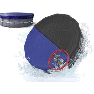 18 Foot Round Winter Pool Cover with Strong-Hold System | Triple-Layer 18 Ft Pool Covers for Above Ground Pools | 2-in-1 Swimming Pool Cover for Winter & Summer | Cold & UV Resistant 18Ft Poolcover (Blue)