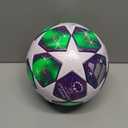 adidas UEFA Champions League Soccer Ball (5, White/Solar Yellow/Rich Purple)