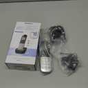 Panasonic Compact Cordless Phone with DECT 6.0, 1.6" Amber LCD and Illuminated HS Keypad, Call Block, Caller ID, Multiple Display Languages - 1 Handset - KX-TGB810S (Black/Silver)