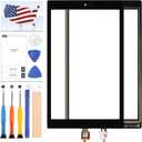 Screen for Amazon Fire HD 10 HD10 2019 9th M2V3R5 Touch Screen Digitizer Full Outer Glass Panel Lens Replacement with Free Tools (Not Including LCD Display)