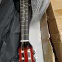 30" Left Handed Wood Guitar with Case and Accessories for Kids/Girls/Boys/Teens/Beginners (Red Gradient)