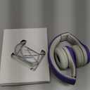 LilGadgets Connect+ Pro Wired Kids Headphones for School with Microphone, Volume Limiting Over-Ear Headset with Cord, SharePort Technology & SoftTouch Padding, Purple (Plain)