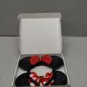 2 Pcs Red Mouse Ears Sequin Headbands,Shiny Bows Headbands, A Perfect Addition to Your Trip Essentials Accessories for Women Grils Princess Decoration Costume Cosplay