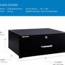 RackPath 4U Rack Mount Drawer for 19 Inch AV/Network/DJ Equipment Racks or Cabinets with Lock and Key