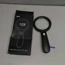 JMH Magnifying Glass with Light, 3X Handheld Large Magnifying Glass 12 LED Illuminated Lighted Magnifier for Macular Degeneration, Seniors Reading, Soldering, Coins, Jewelry, Exploring