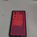 CANSHN Designed for Samsung Galaxy S22 Ultra Case [Full Camera Protection] [Compatible with MagSafe] Translucent Matte Shockproof Protective Phone Cover 6.8 Inch - Hot Pink