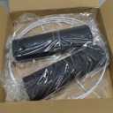 Lamp Shades Set of 2,Drum Lampshades,Medium Lampshades Linen Fabric 13" Top x 13" Bottom x 10" High,Natural Linen Hand Crafted,Easy Assembly Lamp Shade for Table, Floor,Wall Lamps (Black)