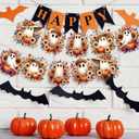 Ganeen Halloween Flower Halloween Ghost Decorations String Lights 10 ft 20 LED Day of The Dead Skeleton Hanging LED Lights Battery Operated Dia De Los Muertos Indoor Outdoor Decor