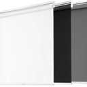 Blackout Roller Shades for Windows, Cordless Free-Stop Blinds with Thermal Insulated,UV Protection Fabric. Pull Down Room Darkening Door Blinds for Home, Office Easy to Install(23" W x 72" H,White)