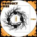 Halloween Candle Holder 17 Inch Gothic Black Branches Candlestick Black Candelabra Spooky Halloween Candle Stick Holder for Desktop Dinner Party Wedding Table Centerpieces