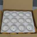 Brajttt Succluent Pots Small Flower Pots Planter Pots with Drinage,Ceramic Flowers Pots with Bamboo Tray for Cactus(12 Pack