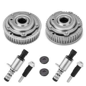 Engine Timing Intake & Exhaust Camshaft Sprocket Cam Phaser VVT Gear with Solenoid & Bolts Compatible with Chevy Cruze Sonic Aveo Trax, Pontiac G3 1.6L 1.8L Replace# 55567048, 55568386, 918-006