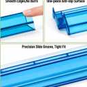 Colorful Mahjong Racks with Pushers, 4PCS Majiang Tile Holders
