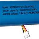 AOLIKES 18650 2s1p 2600mAh 7.4v Rechargeable Lithium-ion Battery with XH2.54/3p Plug Connector /5C Cells, Support Fast Charging - 1 Pack