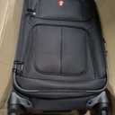 SWISSGEAR Sion Carry-On Spinner Luggage, Softside Expandable, Lightweight Suitcase, Black, 22.75-Inch
