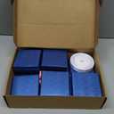 Swpeet 12Pcs Royal Blue 3.53.51 Inch Cardboard Jewelry Gift Boxes with Scissors and Polyester Ribbon, Necklace Earring Bracelet Boxes Gift Case Ideal for Jewelry Storage Packaging Display