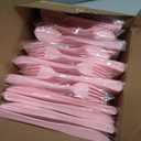300 Pcs Plastic Silverware Heavy Duty Cutlery Set Plastic Utensils Set Includes 100 Disposable Spoons 100 Forks Knives for Parties Catering Family Gathering(Pink)